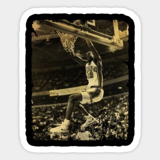 Stacey Augmon - Vintage Design Of Basketball Sticker